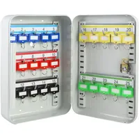 HMF Schlüsselkasten abschließbar, 25 Haken, 25 x 17 x