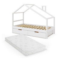 VitaliSpa Kinderbett Lori 80x160 cm mit Schubladen, und Matratze