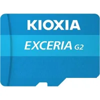 KIOXIA EXCERIA G2 R100/W50 microSDXC 256GB Kit, UHS-I U3,