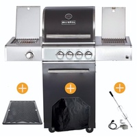 ALLGRILL CHEF Paket S3 Backburner Seitenkocher Steakzone AIR System