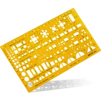 ARISTO AR5061 Architektur Kombi Schablone 2 (1:100, Symbole für