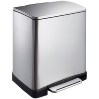 Eko E-Cube Tretmülleimer 20L Edelstahl (32 x 36.6 x