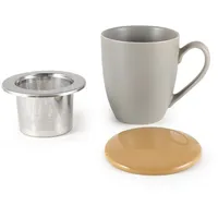 Hanseküche Teetasse mit Deckel und Sieb – XXL Teebecher