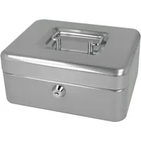 Westcott Geldkassette E-51001 SILVER Silber 20x8.9x16.1 cm)