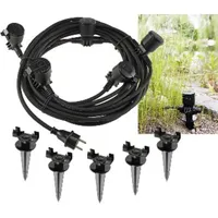 ChiliTec Gartensteckdose 5-fach, IP44, 5 + 2,5m, für Außen