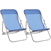 VidaXL Strandstühle 83 x 57,5 x 81 cm blau