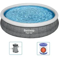 BESTWAY Swimmingpool Set Rund 366x76 cm