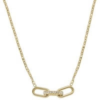 Fossil Damenkette Heritage D-Link Edelstahl goldfarben, JF04523710