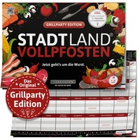 Denkriesen Stadt Land Vollpfosten - Grillparty Edition "Jetzt geht's
