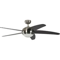 Pepeo Melton 132 cm Deckenventilator nickel/wenge mit Licht inkl.