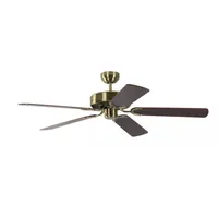 Pepeo Potkuri 132 cm Deckenventilator messing antik/walnuss/walnuss-rattan