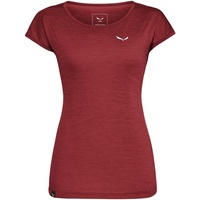 Salewa Puez Melange Dryton Kurzarm-t-shirt - Syrah Melange -
