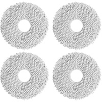 DREAME 4x Ersatz-Mop-Tücher (×2 Paare) kompatibel mit L10sUltra/L10Ultra/L10Prime/L20Ultra/L10sProUltra/L10sProGen2/L10splus/X40Ultra/X30Ultra/X40Master/L10sUltraGen2/L40Ultra bis