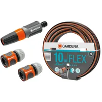 Gardena Gartenschlauch-Set, 10 m, 2x Verbinder, Gartensprüher