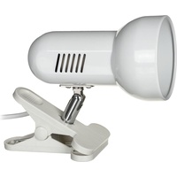 ActiveJet Aufsteckbare Schreibtischlampe, weiß, Metall, E27 Gewinde