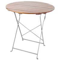 Mojawo Biergarten Tisch Klapptisch Gartentisch Stehtisch klappbar Stahl Ø80cm