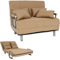 Mendler Schlafsessel HWC-K29, Klappsessel Schlafsofa Gästebett Relaxsessel, Liegefläche 186x97cm