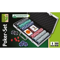 Vedes Natural Games Poker-Set im Aluminiumkoffer, 300 Chips