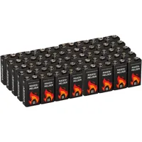 40x 9V-Block Rauchmelder Batterie für Rauchwarnmelder Messgeräte Spielzeuge