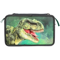 DEPESCHE 3-Fach Federtasche mit 3d-effekt (0412475) Dreifach-federmäppchen - Green