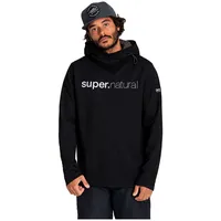 Super.natural Alpine Ii Kapuzenpullover - Jet Black Melange -