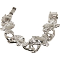 URBAN CLASSICS Pray Hands Bracelet, silver, S/M