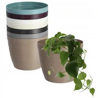 Kadax Blumentopf aus Kunststoff, Pflanztopf, runder Topf, 11 cm,