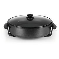 GOURMETmaxx Pizza-Pfanne mit Deckel - Schwarz