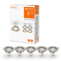 LEDVANCE LED-Einbauspot GU10 Recessed 5er Nickel