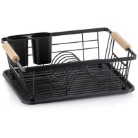 Kela Geschirrabtropfkorb Rica Metall schwarz 35,0x28,0x13,0cm