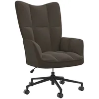 VidaXL Relaxsessel Dunkelgrau Samt