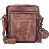 GREENLAND Nature Mascu & Line Umhängetasche Leder 25 cm
