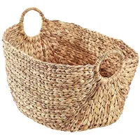 Kobolo Korb Aufbewahrungskorb Wäschekorb - Wasserhyazinthe - 51x30x36 cm