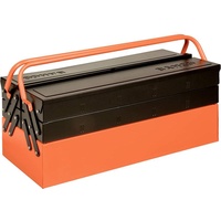 BAHCO 1497MBF550 Werkzeugkasten unbestückt Metall, Schwarz/Orange