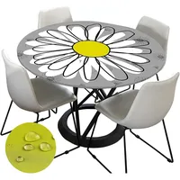 Does Not Apply Tischdecke Abwaschbar Rund 70cm, Elastisch Lotuseffekt