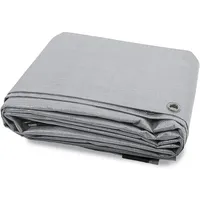 Floordirekt Abdeckplane 140 g/m2 4 x 6 m silber