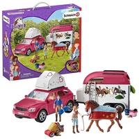 Schleich 42535 - Horse Club, Abenteuer mit Auto und