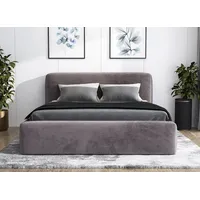 Mebloland Polsterbett LUMO- OM mit Bettkasten und Lattenrost -