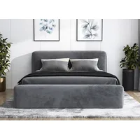 Mebloland Polsterbett LUMO- OM mit Bettkasten und Lattenrost -