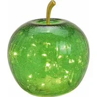 Spetebo LED Lichterkette Bruchglas Apfel 16 cm Grün