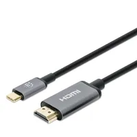 Manhattan USB-C auf HDMI 4K@60Hz 1m Schwarz