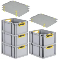 Proregal Eurobox NextGen Color mit Auflagedeckel & Schiebeschnappverschlüsse HxBxT