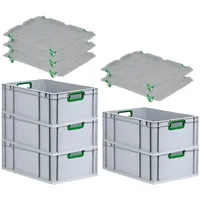 Proregal Eurobox NextGen Color mit Auflagedeckel & Schiebeschnappverschlüsse HxBxT