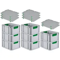 Proregal Eurobox NextGen Color mit Auflagedeckel & Schiebeschnappverschlüsse HxBxT