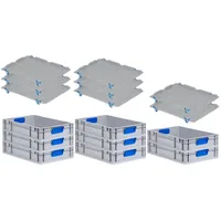 Proregal Eurobox NextGen Color mit Auflagedeckel & Schiebeschnappverschlüsse HxBxT