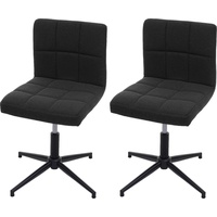 MCW Stühle, Cadiz II, Küchenstuhl, höhenverstellbar Drehmechanismus ~ Stoff/Textil