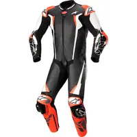 Alpinestars Racing Absolute V2 Lederkombi - Schwarz/Weiß/Neon-Rot - 54