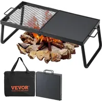 Vevor Holzkohlegrill klappbar schwarz