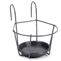Jardifer Blumentopfhalter zum Einhängen grau, Ø 16cm Halterung Pflanzen