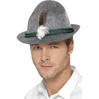 Smiffy’s Smiffys 21794 - Deutsch-Trenker Hut mit Feder Flicht,